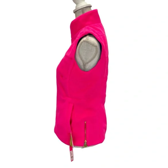 NWT Lilly Pulitzer Brooklee Reversible Vest Small Pink/Navy - Picture 7 of 16